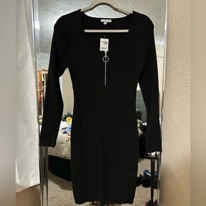 Black long sleeve Sweater Dress